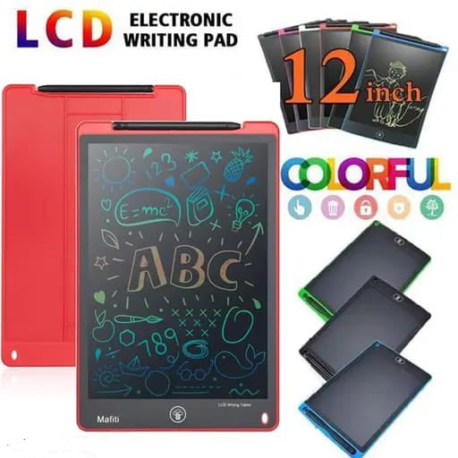 (12 Inch Multi Color) Lcd Writing Tablet Electronic Slate Learning Toys And Gadgets For Kids