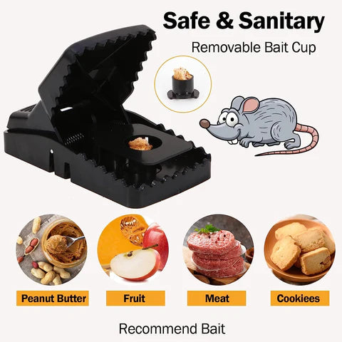 Heavy Duty Plastic Mouse Trap | Reuseable Mouse Catcher