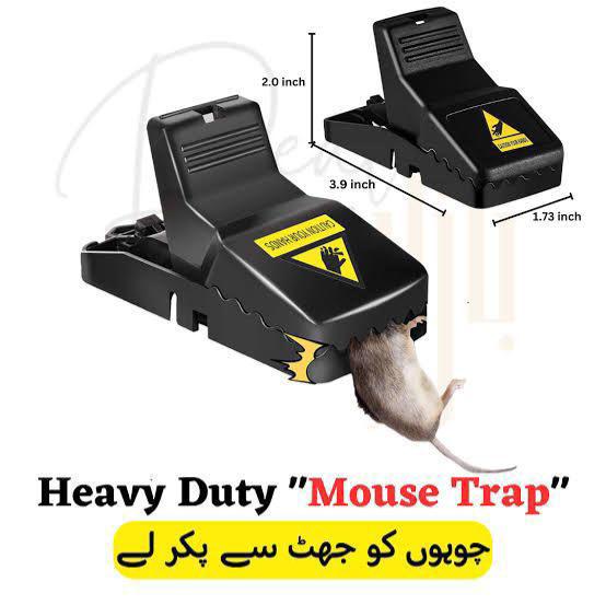 Heavy Duty Plastic Mouse Trap | Reuseable Mouse Catcher